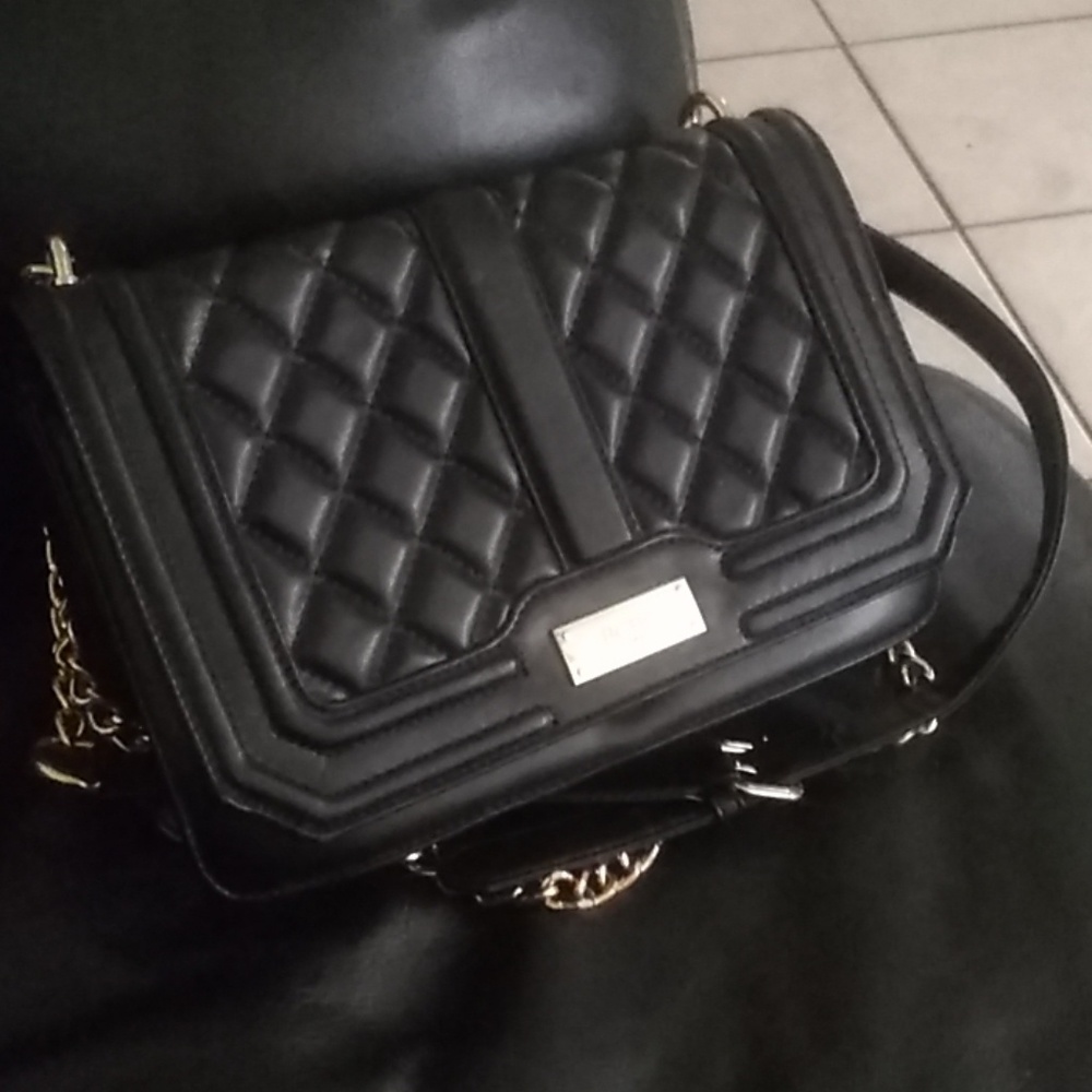 BCBG Quilted Matte Chain Shoulder Bag